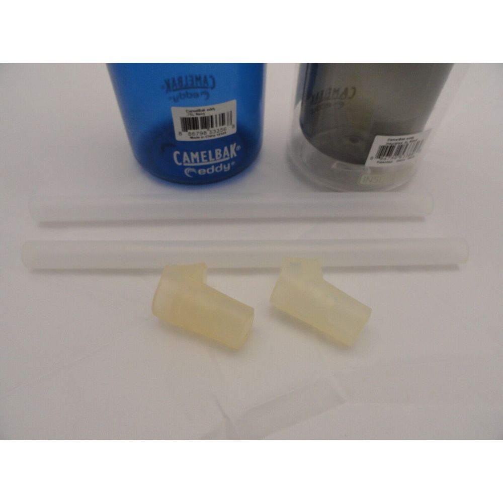 Lot of 2 Cambelbak Eddy Water Bottles Leakproof Plastic 750ML/600ML w/Straw - Picture 6 of 8
